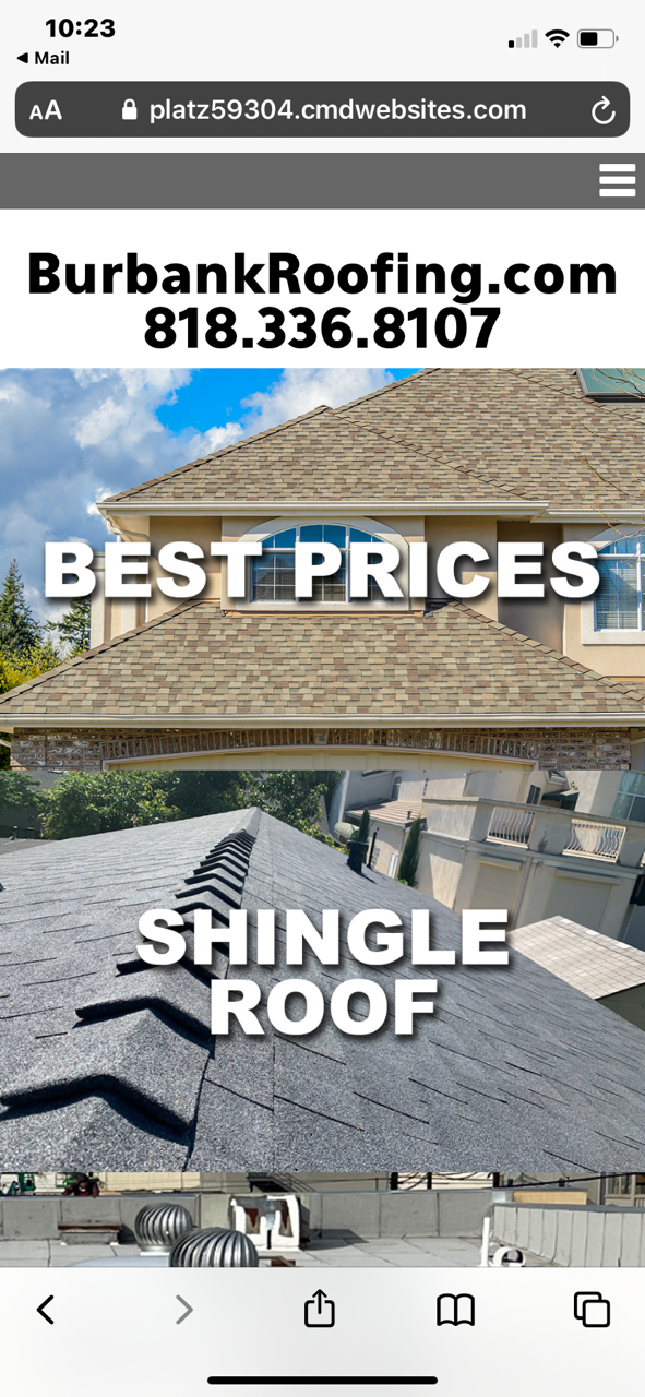 Burbank Roofing project